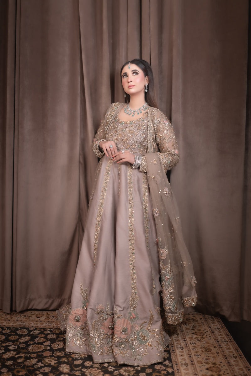 Dusty Mauve Bridal Dress